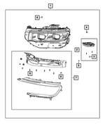 68595544AA - : Headlamp Bracket Kit, Right for Mopar Image