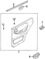 K04E68470F70 - : Door Trim Panel for Kia: Sportage Image