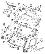55156726AH - : Inside Rear View Mirror for Mopar Image