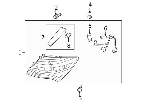 Tail Lamps for 2009 Acura RL #0