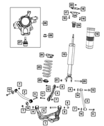 68077935AA - Rear Suspension: Bolt Cover Cap for Mopar Image