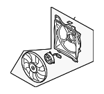 253801G100 - Cooling System: Fan Assembly for Kia: Rio, Rio5 Image