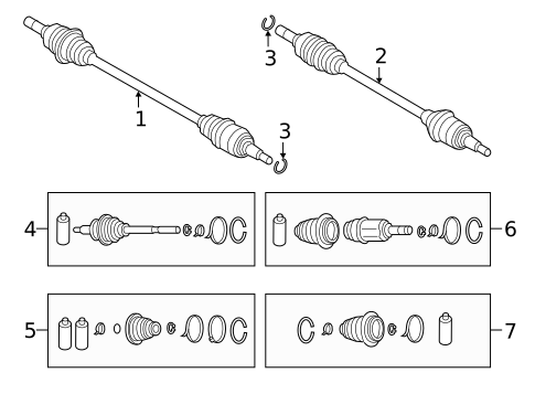 Axle Shaft for 2023 Mazda 3 #0