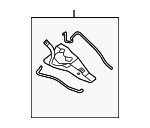 66361ZN50A - Body: Cowl Panel Reinforcement for Nissan: Altima, Maxima Image