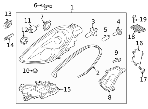 Bulbs - Chassis for 2014 Porsche Cayman #4