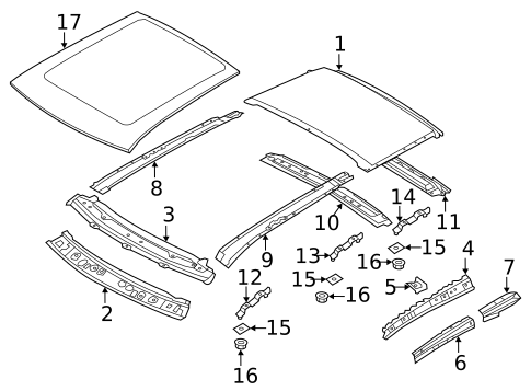 Roof & Components for 2011 Mitsubishi Outlander Sport #0