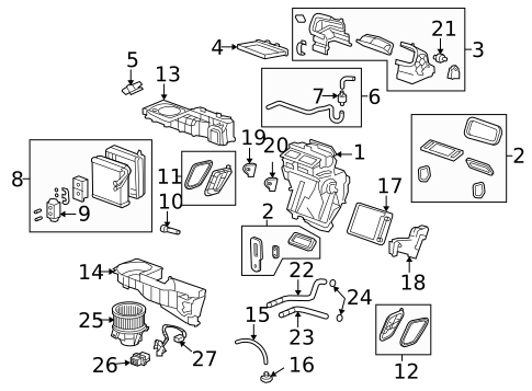 A/C Flow Restrictors for 2009 Saturn Outlook #1