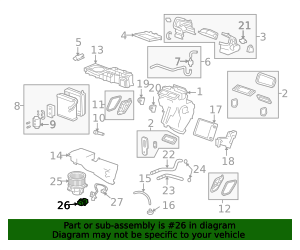 Heating and Air Conditioning Blower Control Module 84178783 GM ...