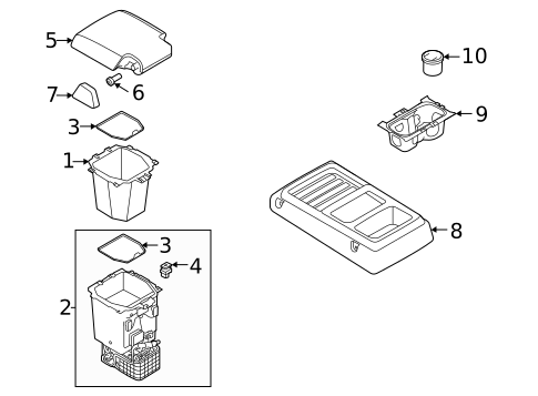 Center Console for 2023 Land Rover Defender 90 #1