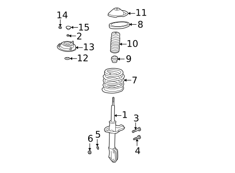 Suspension, Springs & Related Components for 2003 Subaru Forester #0