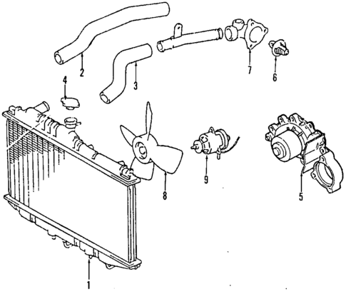 Cooling System for 1990 Lexus ES250 #0