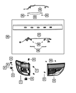 68092059AA - Electrical: Tail Lamp Bracket for Mopar Image