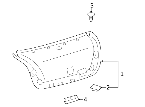 Interior Trim - Trunk for 2007 Lexus ES350 #0