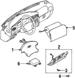 K04L64523C70 - : Knee Air Bag Cover for Kia: Sportage Image