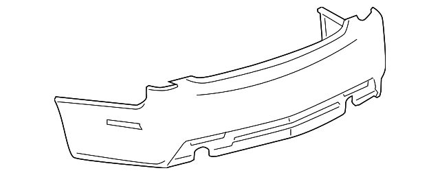 2009-2014 Cadillac CTS Rear Bumper Cover 25919161 GM | GMPartsDirect.com