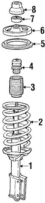 MB518076 - Suspension: Coil Spring for Mitsubishi Image