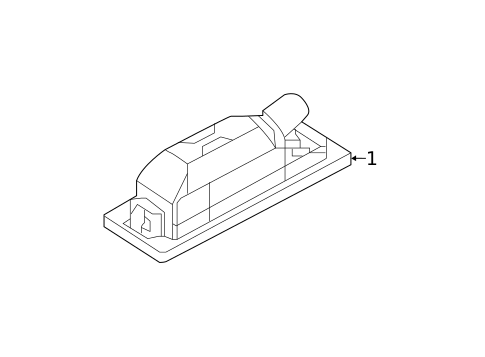 License Lamps for 2015 Jeep Renegade #0