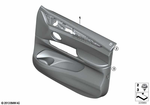 51417484722 - : Door Panel, Leather, Front Right for BMW Image