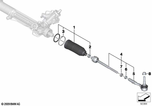 Steering System Connectors for 2005 BMW 550i #0