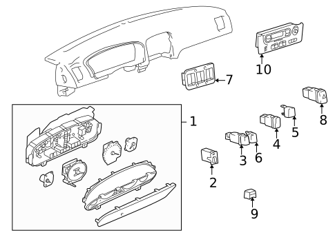 Instruments & Gauges for 2005 Kia Optima #0