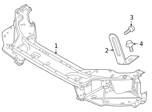 Radiator Support for 2008 Volvo XC70 #0