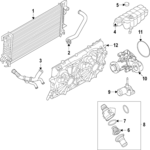 FL3Z8268C - Cooling System: Lower Hose for Ford: F-150 Image