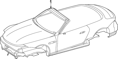 Body Shell for 2023 Mercedes-Benz SL55 AMG #0