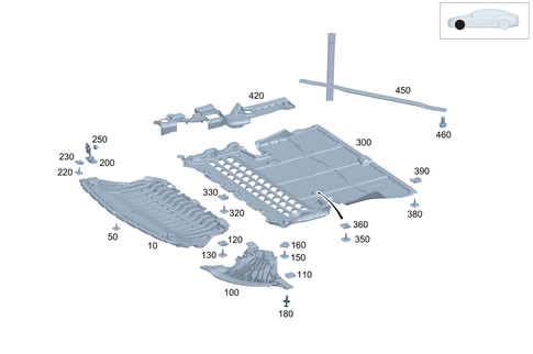 Engine Compartment Lining for 2023 Mercedes-Benz EQE 500 #0