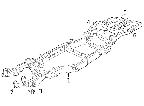 Frame & Components for 2001 Oldsmobile Bravada #0
