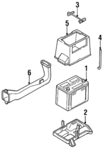 K20118591F - : Battery Cover for Kia: Sephia Image
