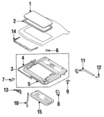 9124260U00 - : Rail Assembly Cover for INFINITI: Q45 Image