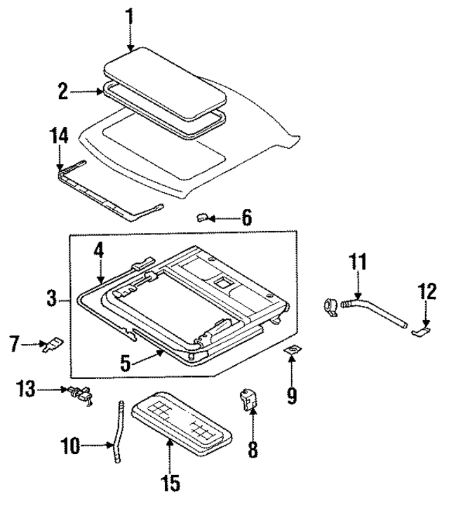K124660U00 - Body: Weatherstrip for Infiniti Image