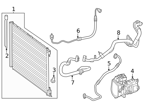 A/C Accumulator/Receiver Drier for 2025 Mercedes-Benz GLC 43 AMG&reg; #0