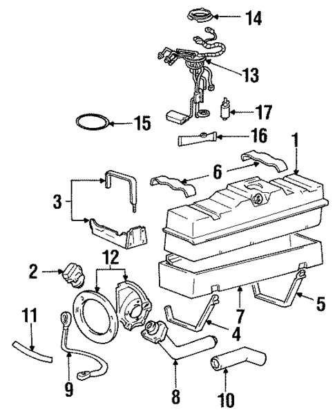 Diesel Fuel Supply for 1994 Chevrolet K1500 Pickup #0