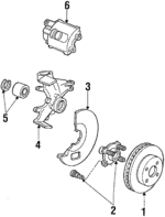BRR11 - Suspension: Rotor for Ford: Escort, EXP, Tempo | Mercury: Lynx, Topaz Image