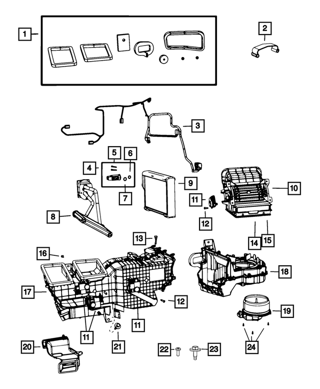4874425 - Air Conditioners and Heaters: Spring Clip for Mopar Image