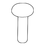187564 - Body: Door Lock Striker Plate Bolt for MB Vans Image