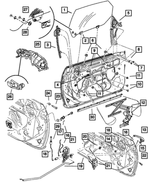 5067274AB - Doors and Related Parts: Front Door Glass, Right for Mopar Image