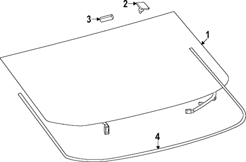 Glass - Lift Gate for 2025 Lexus RZ300e #0