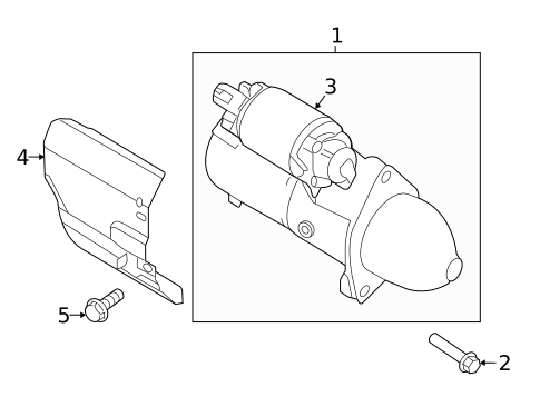 Starter for 2023 Hyundai Palisade #0
