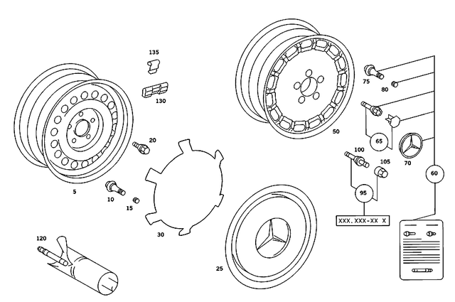 66470012 - Wheels: Disc Wheel for Mercedes-Benz Image image