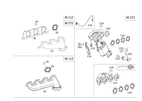 Exhaust Manifold for 2006 Mercedes-Benz C55 AMG #0