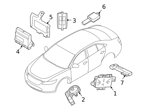 Anti-Theft Components for 2017 Ford Special Service Police Sedan #0