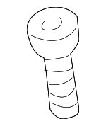 N98926102 - Electrical: Outer Belt Assembly Lower Bolt for Volkswagen: CC, Eos, GTI, Jetta, Passat, R32, Rabbit, Tiguan Image