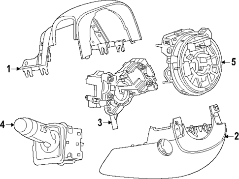 Shroud, Switches & Levers for 2022 Chevrolet Suburban #0