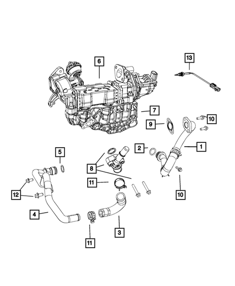 EGR Cooling System for 2017 Ram 1500 #0