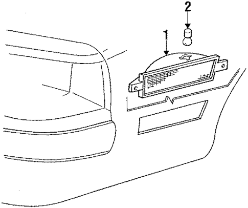 Corner Lamps for 1987 Mercury Cougar #0