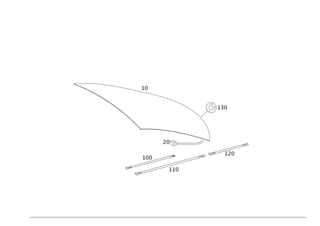 2307700073 - Windows: Rear Window for Mercedes-Benz: SL500, SL55 AMG, SL550, SL600, SL63 AMG, SL65 AMG Image image