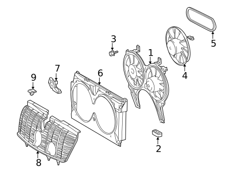 Condenser Fan for 2000 Mercedes-Benz E320 #0