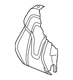 8J8881805AE25D - Body: Seat Back Cover for Audi: R8, TT Quattro, TTS Quattro Image